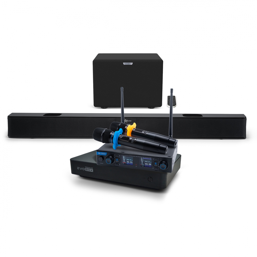 Hi-End караоке-система EVOBOX Premium + EvoSoundBar (саундбар с караоке) в Новгородской области