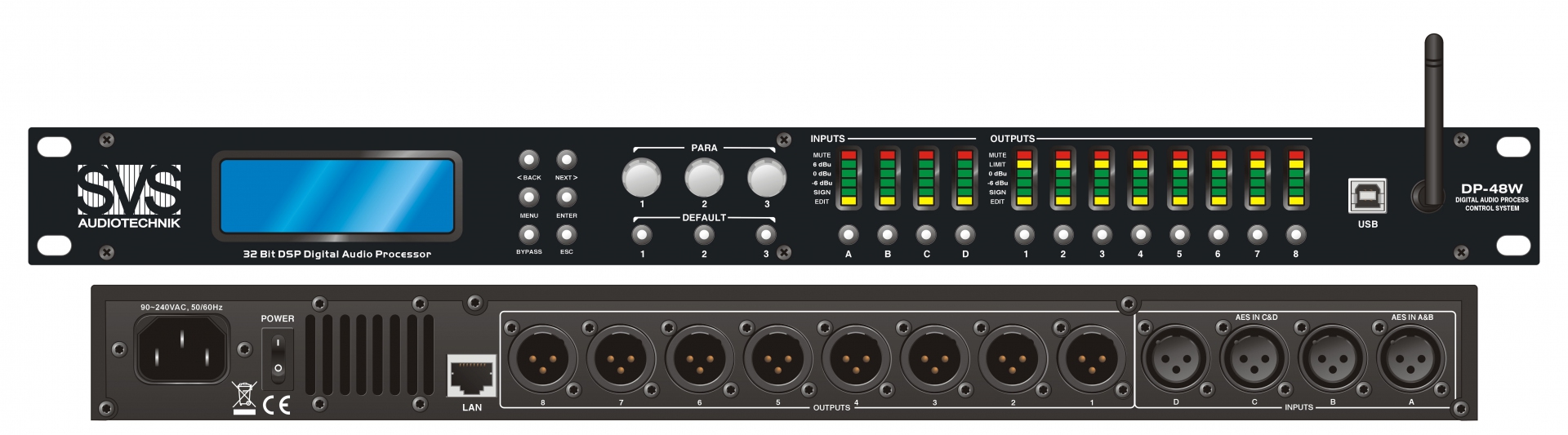 SVS Audiotechnik DP-48W Цифровой процессор: 4 входа 8 выходов в Новгородской области