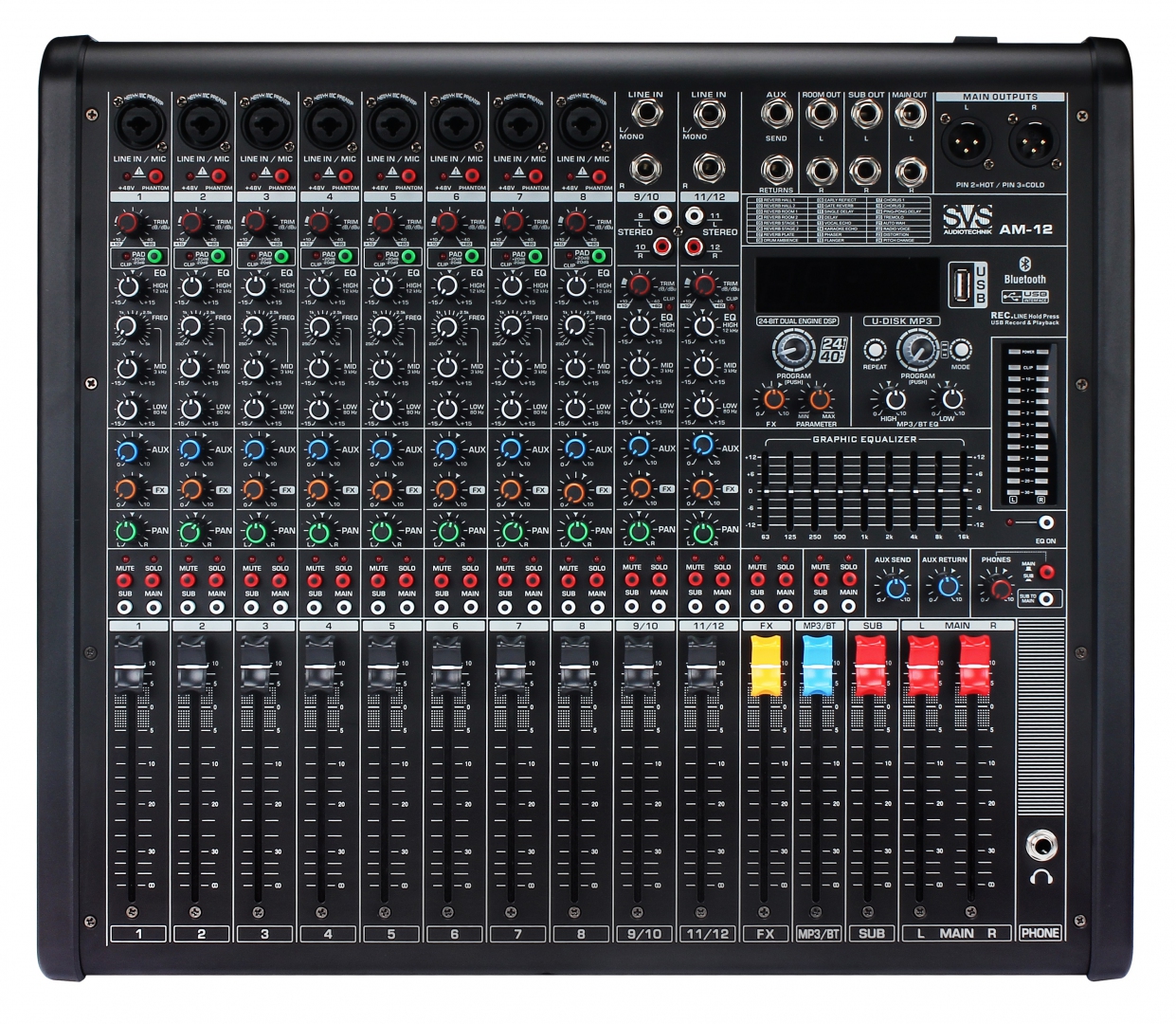 SVS Audiotechnik mixers AM-12 Микшерный пульт аналоговый, 12-канальный в Новгородской области